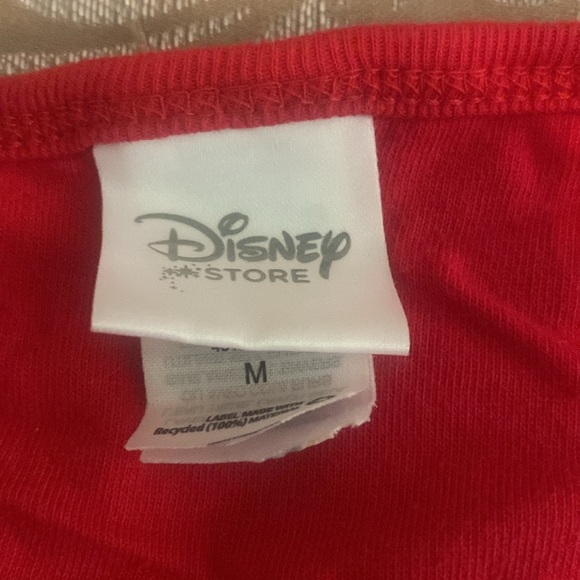 Vintage The Disney Store Red long sleeve pajama top - Picture 3 of 3